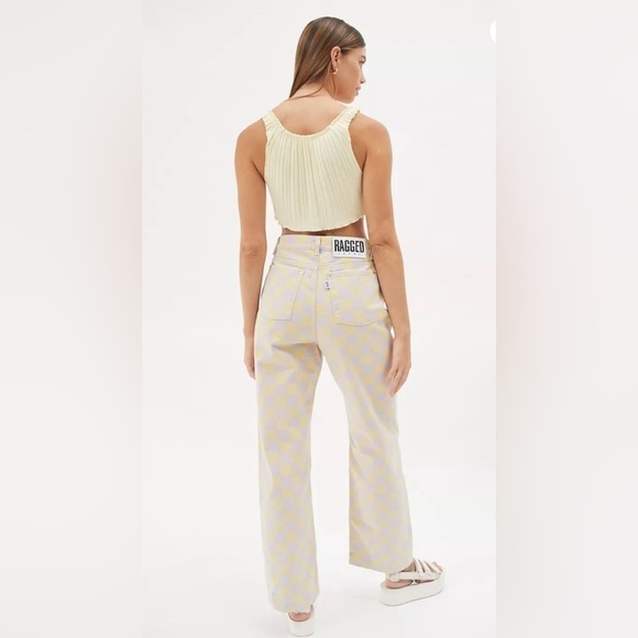 The Ragged Priest UO Exclusive
Checkered Jean Size: 28 color: yellow/ purple - Picture 5 of 17